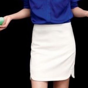 J.Crew Shirttail Wool Miniskirt